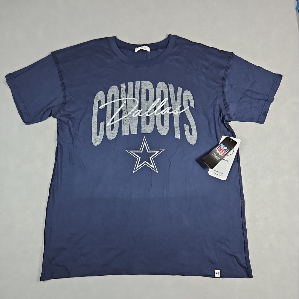'47 Dallas Cowboys Womens Blue Graphic T Shirt Size Medium NWT